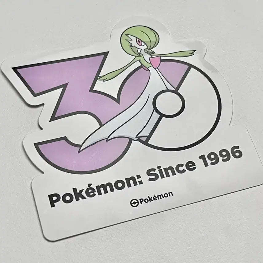 [BUNJANG] Pokemon 30th Anniversary Gardevoir Logo Sticker / 포켓몬) 30주년 기념 로고 스티커 가디안