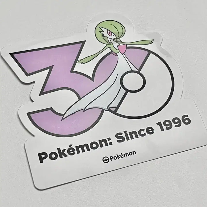 [BUNJANG] Pokemon 30th Anniversary Gardevoir Logo Sticker / 포켓몬) 30주년 기념 로고 스티커 가디안