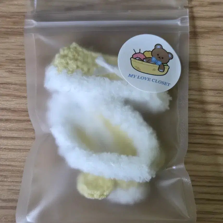 [BUNJANG] Marup Closet Teddy Bear Pastel Yellow Outfit for 5-inch dolls / 마럽옷장 곰돌귀돌이 파스텔노랑 옷 원가 양도 5깅 인형 옷
