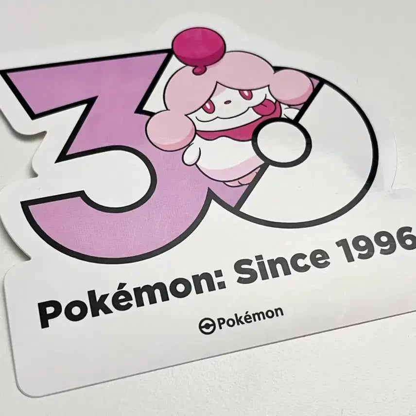 [BUNJANG] Pokemon 30th Anniversary Logo Sticker / 포켓몬) 30주년 기념 로고 스티커 나루림