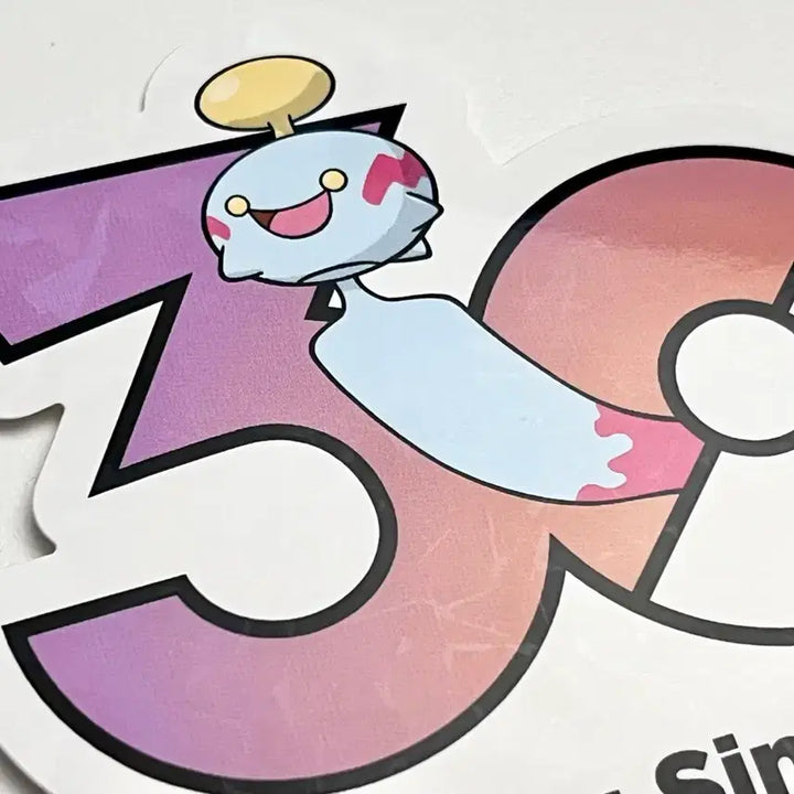 [BUNJANG] Pokemon 30th Anniversary Logo Sticker (30th Anniversary Logo Sticker) / 포켓몬) 30주년 기념 로고 스티커 치렁