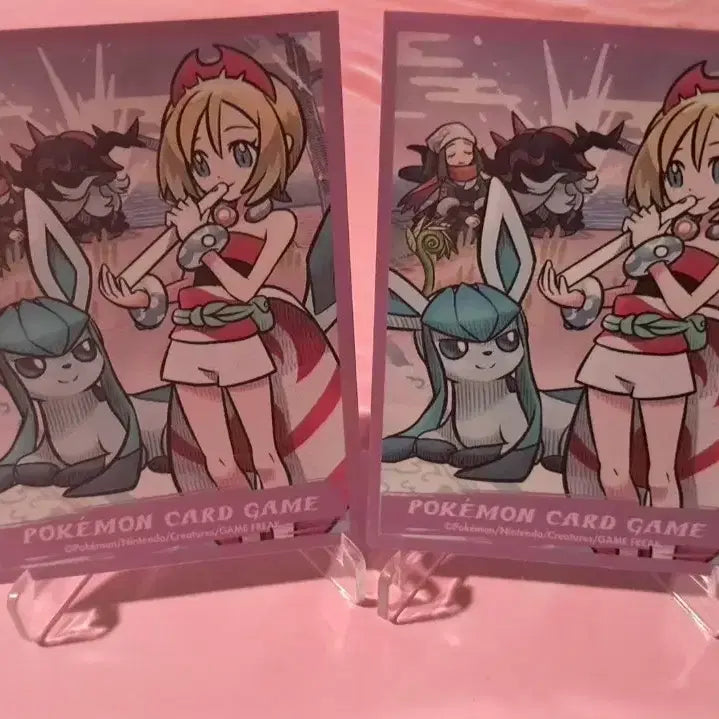 [BUNJANG] Pokémon Card "Joo Hye and Glaceon" Illustration Sleeves Set / 포켓몬카드 "주혜와 글레이시아" 일러스트 슬리브 실드