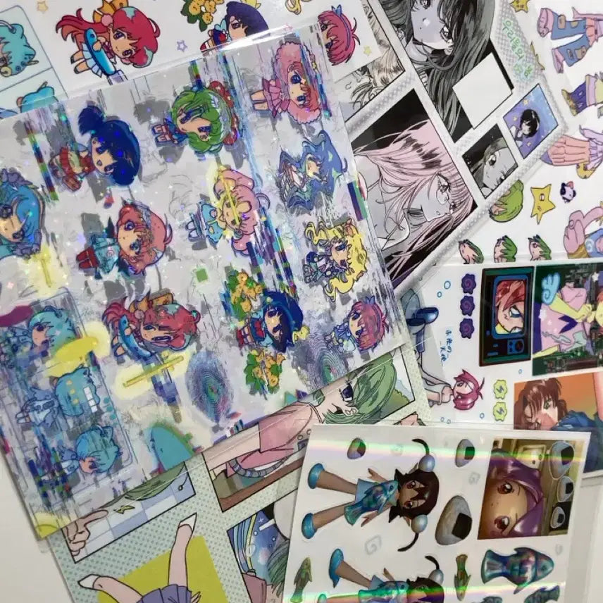 [BUNJANG] Meccha Gal Sticker Bundle Set (7 Sheets) / 멧챠갸루 스티커 일괄 7장