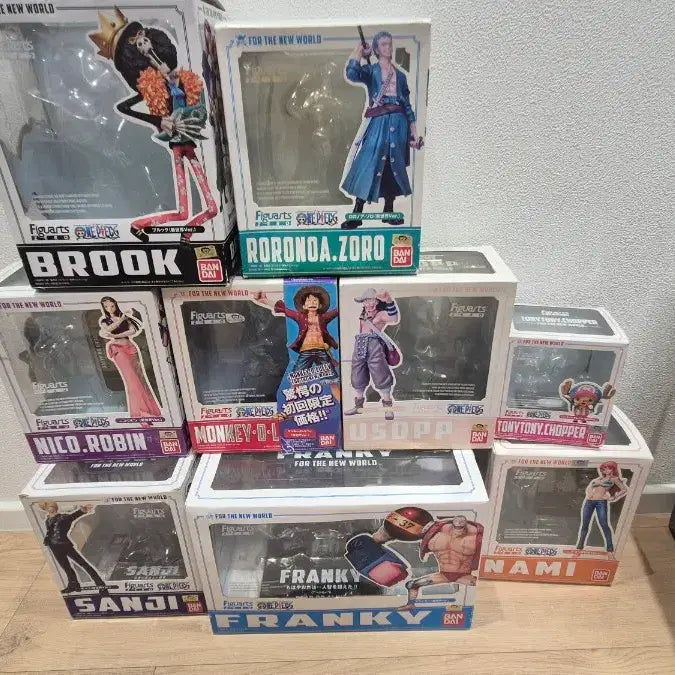 [BUNJANG] Original One Piece Figuarts ZERO New World Version Luffy and Crew Figures / 정품) 원피스 아츠제로 피규어 신세계 버전 루피 일당