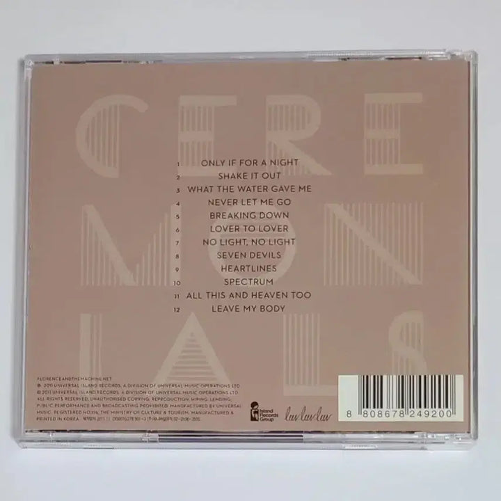 [BUNJANG] Florence + The Machine Ceremonials CD / 플로렌스 앤 더 머신 Ceremonials 앨범 시디 CD
