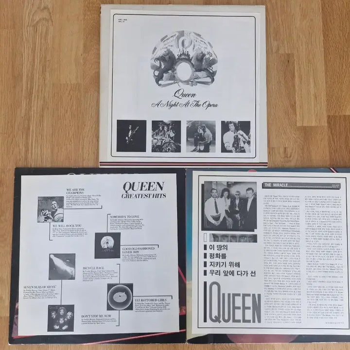 [BUNJANG] Queen LP Bundle Set (A Night At The Opera, Greatest Hits, The Miracle) / [Q] Queen LP 3종 일괄
