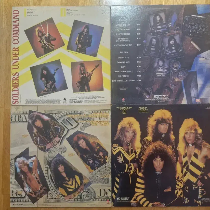 [BUNJANG] Stryper LP Bundle Set (Soldiers Under Command, To Hell With The Devil, In God We Trust, Against The Law) / [S] Stryper LP (2~5집) 4종 일괄