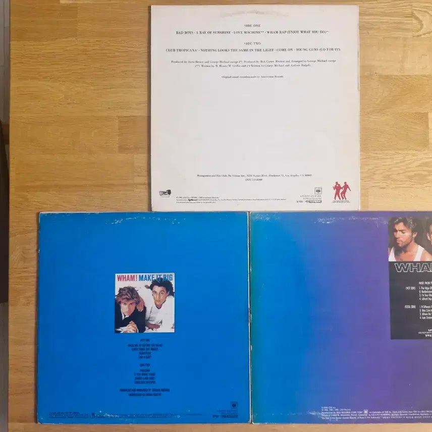 [BUNJANG] WHAM! Fantastic, Make It Big, Music From The Edge Of Heaven LP Bundle Set / [W] WHAM! LP (1~3집) 3종 일괄