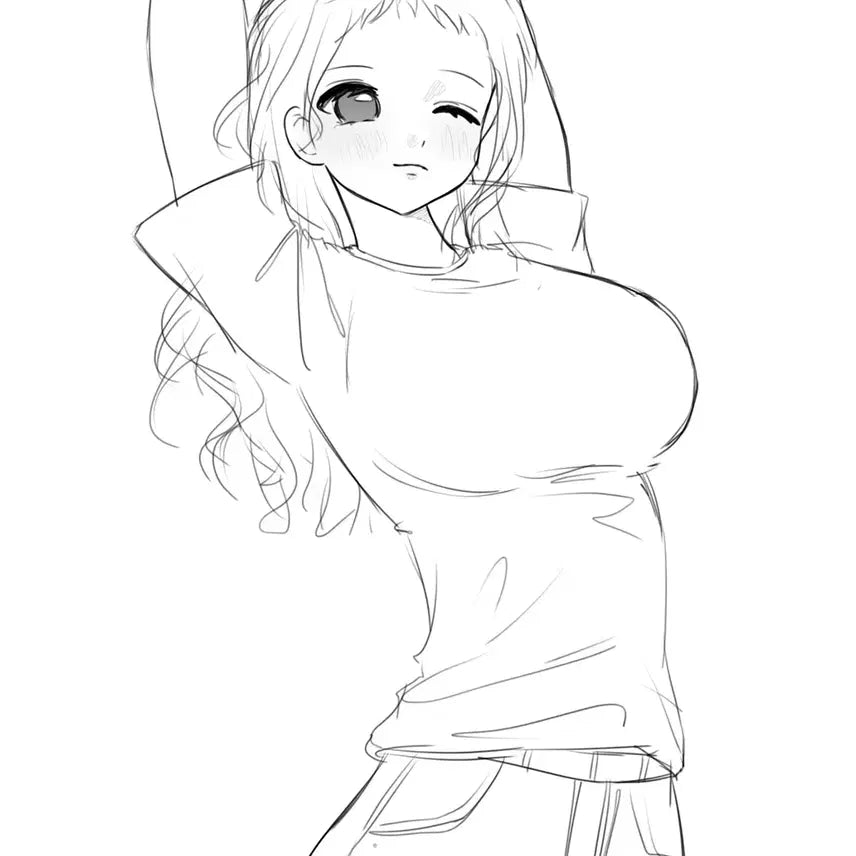 [BUNJANG] Character Illustration Commission / 몸매좋은 여캐반신 낙서 커미션