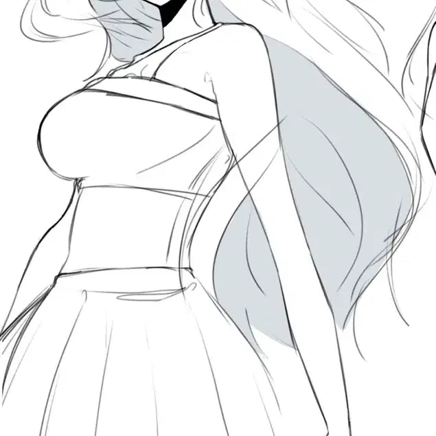 [BUNJANG] Character Illustration Commission / 몸매좋은 여캐반신 낙서 커미션