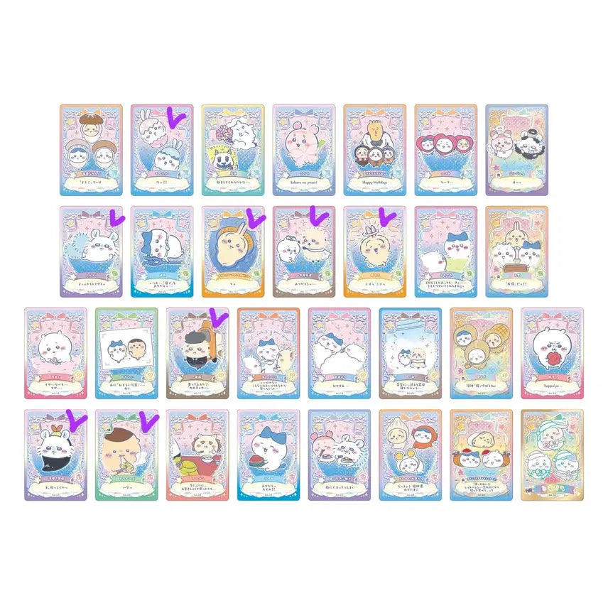 [BUNJANG] Chiikawa Wafer Lucky Card 2nd Edition (8 Types) Sealed Set / 치이카와 웨하스 럭키 카드 2탄 8종 미개봉