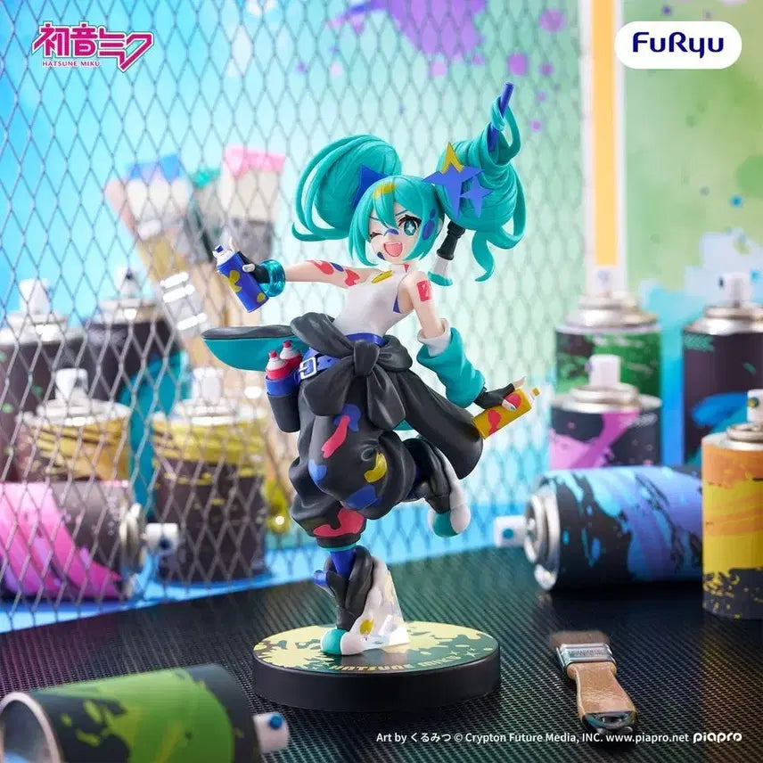 [BUNJANG] Furyu Hatsune Miku Spray Muchute Paintgirl Another Color Ver. Figure / 후류 하츠네 미쿠 스프레이 Muchute 페인트걸 Another color ver.