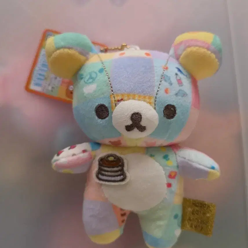 [BUNJANG] Rilakkuma 20th Anniversary Patchwork Mascot Plush / 리락쿠마 20주년 기념 패치워크 마스코트 인형