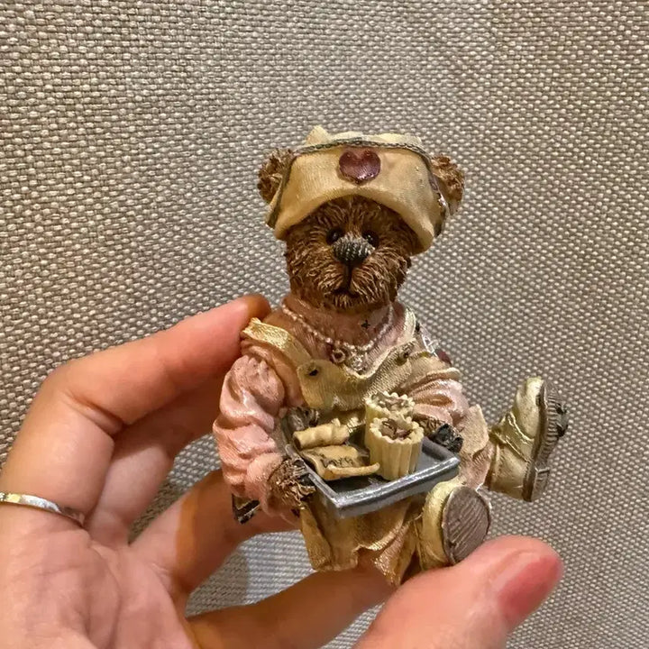 [BUNJANG] Vintage Baking Bear Figurines (Boy&
