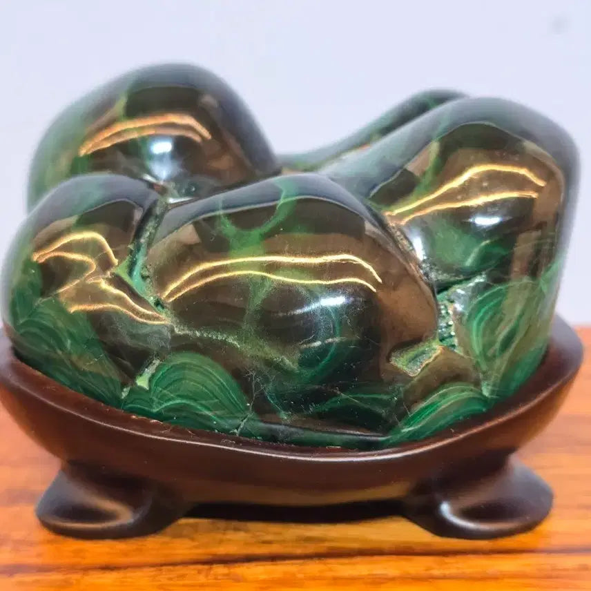 [BUNJANG] Malachite Peacock Stone Mineral Display / 26081001 좋은 기운을 주는 컬러가 영롱한 말라카이트 공작석 고급 광물 수석 팝니다