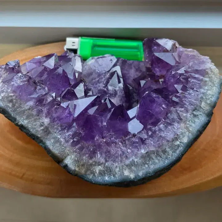 [BUNJANG] 2.1kg Natural Amethyst Cluster Raw Stone from Brazil / 브라질 천연 자수정 클러스터 원석(2.1kg) 수석