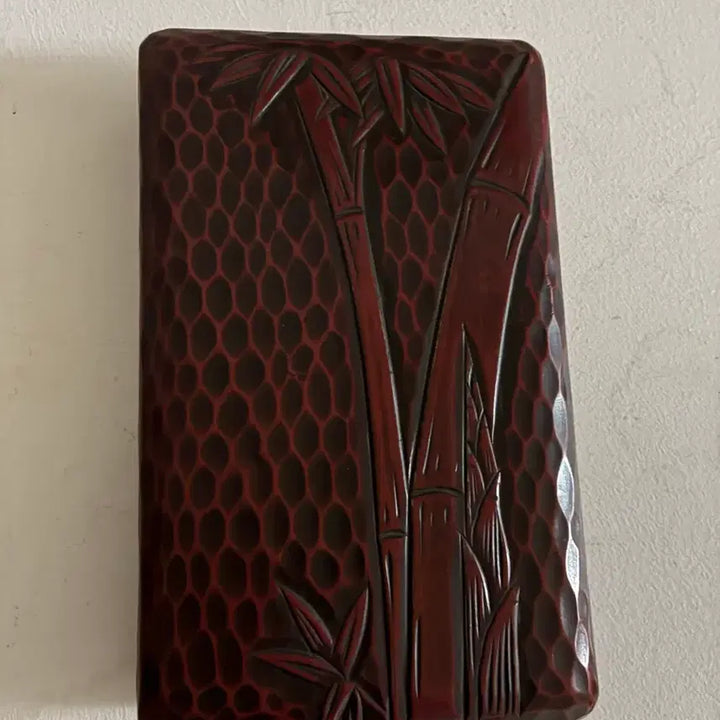 [BUNJANG] Kamakura Lacquer Bamboo Carving Box / 가마쿠라 옻칠 대나무조각함