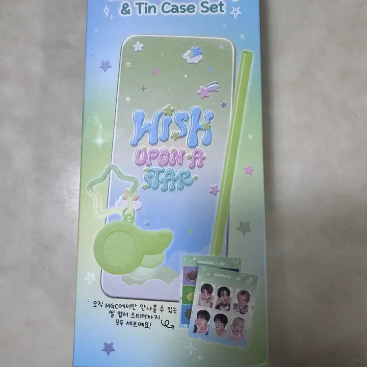 [BUNJANG] NCT WISH Mega Coffee Tin Case &amp; Mini Log Keychain Set / 엔시티위시 메가커피 틴케이스&amp;미니로그키링 마이위시 NCTwish Mega