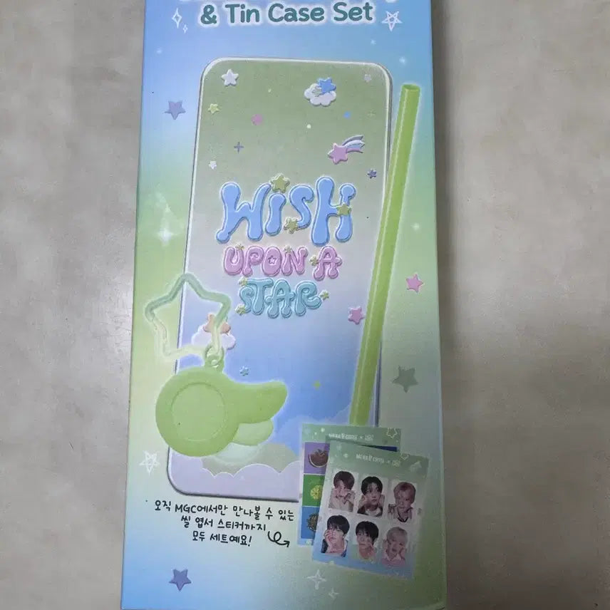 [BUNJANG] NCT WISH Mega Coffee Tin Case &amp; Mini Log Keychain Set / 엔시티위시 메가커피 틴케이스&amp;미니로그키링 마이위시 NCTwish Mega