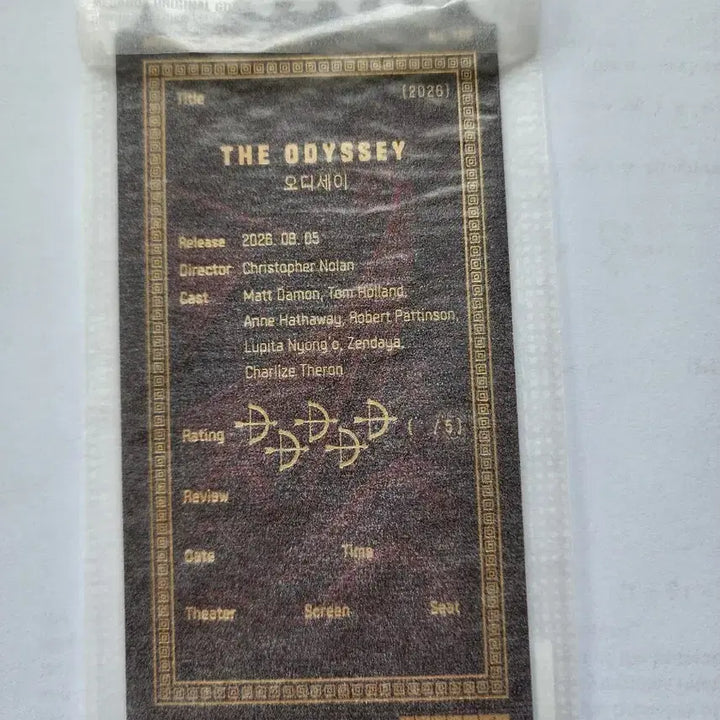 [BUNJANG] Odyssey Original Ticket / (배송비 포함)오디세이 오리지널 티켓