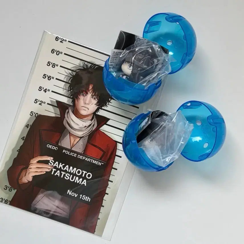 [BUNJANG] Gintama Sakamoto Sealed Set - Elizabro (2 Mascots + 1 Postcard) / 은혼 사카모토 미개봉 세트 (양이지사 마치보케2개+댄디님 엽서1장)