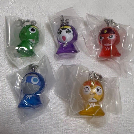 [BUNJANG] Sgt. Frog Keroro Platoon Raincoat Majirushi Accessory Gacha Figures (Set of 5) / 케로로중사 개구리중사 우비 메지루시 액세사리 5종세트 가챠 피규어