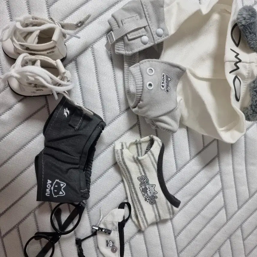 [BUNJANG] 15cm Doll Clothing Set - Fierce Wolf 6-Piece / 솜인형 옷 15cm 사나운늑대 6점세트