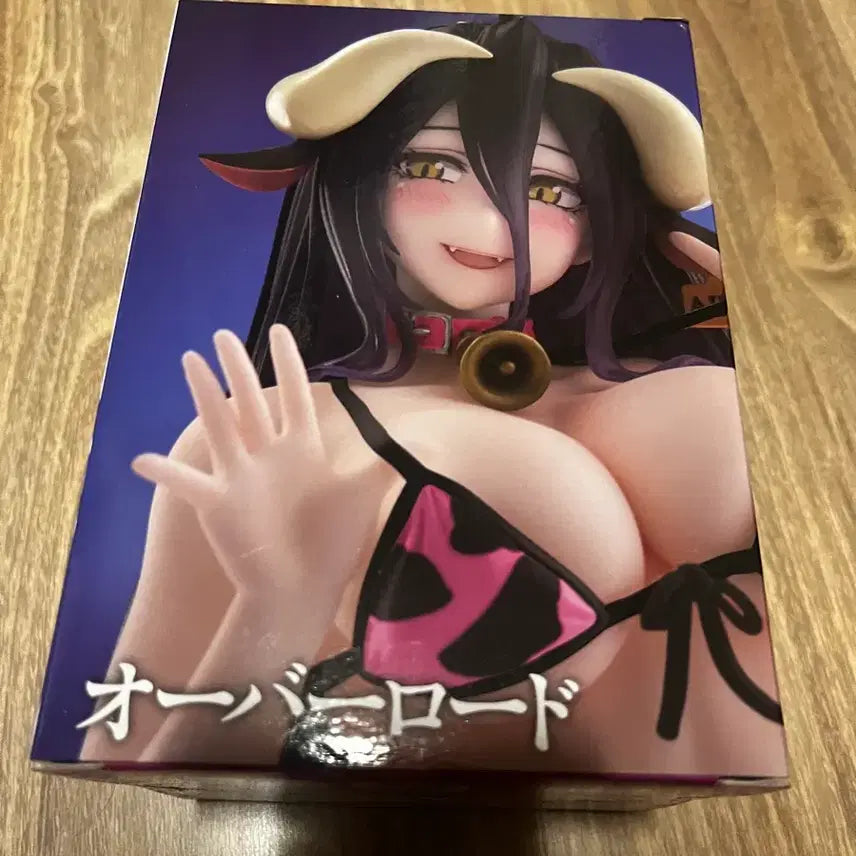 [BUNJANG] Taito Desktop Cute Figure Albedo Renewal Swimsuit Ver. Figure / 타이토 데스크톱 큐트 피규어 알베도 Renewal ~ 수영복 ver.