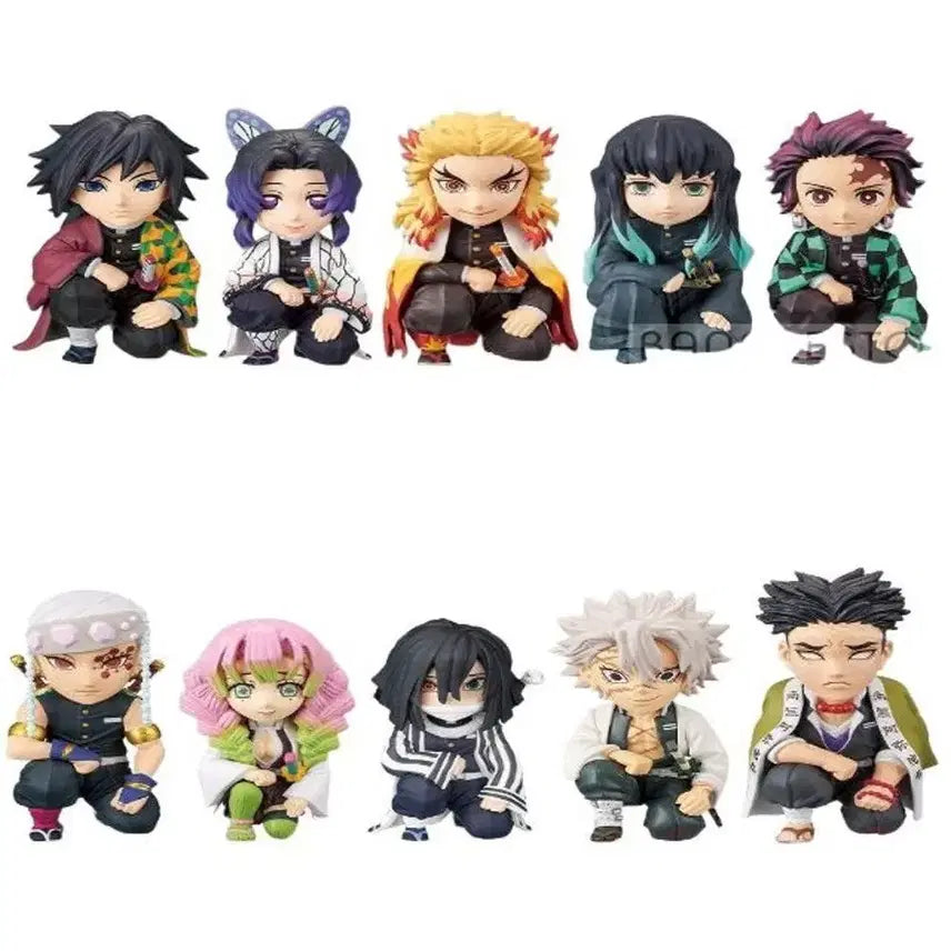 [BUNJANG] Demon Slayer World Collectable Figure Set (Shujin Kaigi Edition) / 귀멸의칼날 월콜 피규어 주합회의 10종