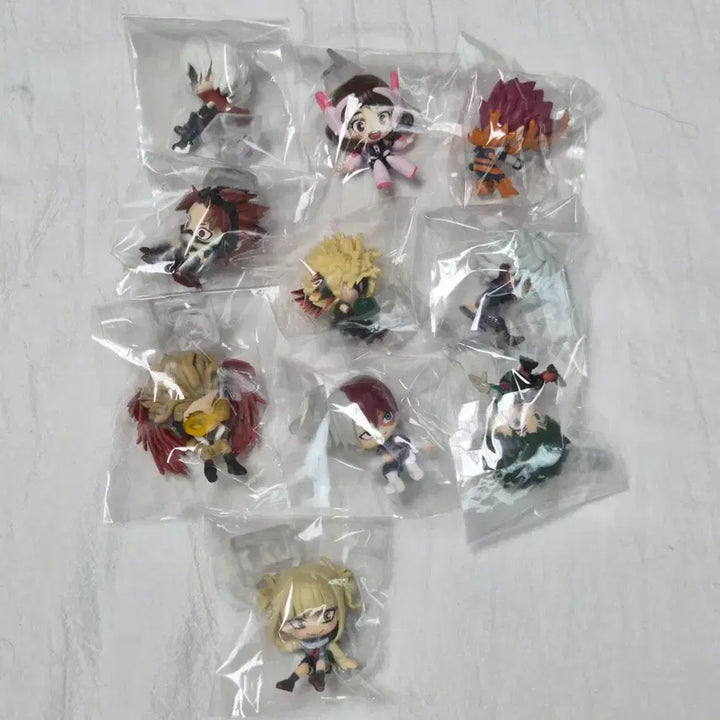 [BUNJANG] My Hero Academia Korokore Mini Figures Set / 10개 풀세트) 나히아 히로아카 가챠 캡슐 미니 피규어 코로코레 1탄 2탄