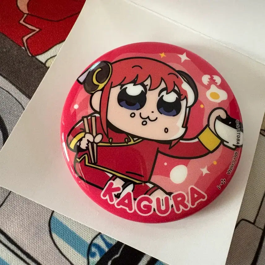 [BUNJANG] Gintama Kagura Bukubu Can Badge / 은혼 카구라 부쿠부 캔뱃지