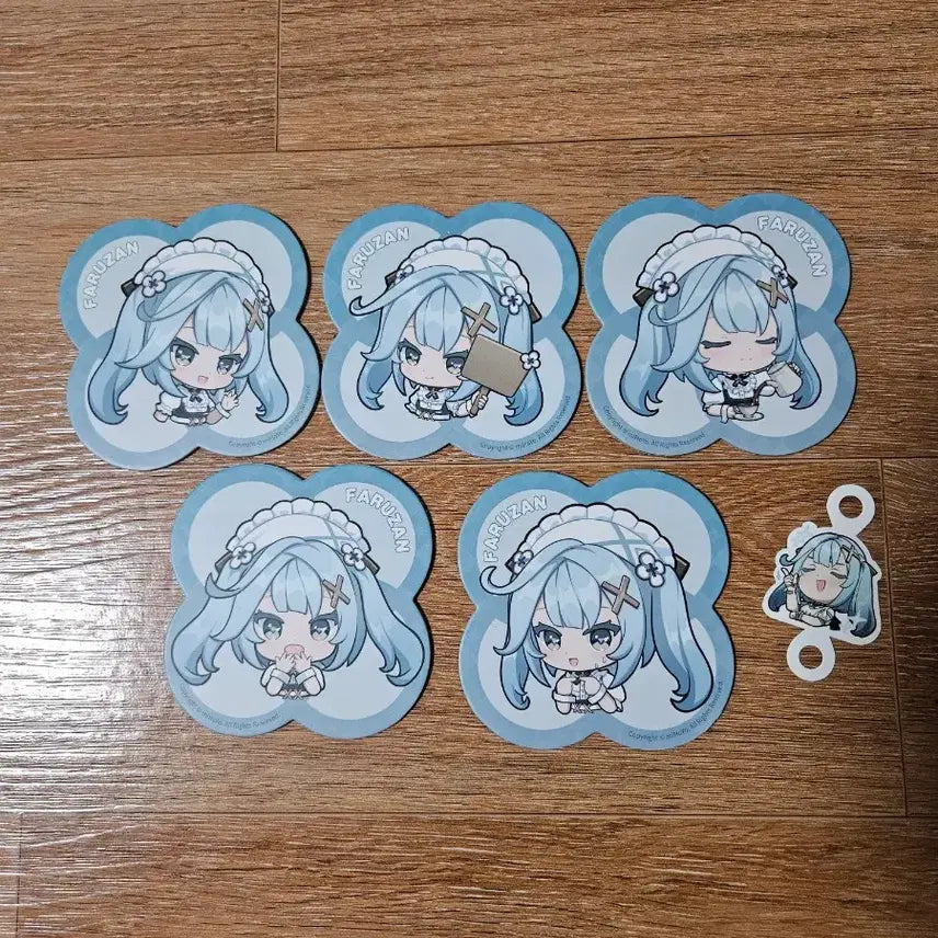[BUNJANG] Genshin Impact Faruzan Coaster + Straw Pick Bundle Set / 원신 카페 파루잔 코스터 + 빨대픽