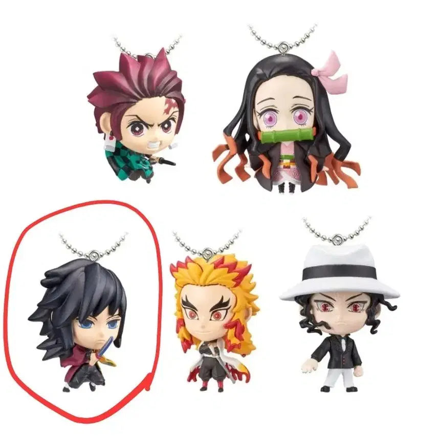 [BUNJANG] Demon Slayer: Kimetsu no Yaiba Deformed Mascot Keychain - Giyu Tomioka Figure / 귀멸의칼날 데포르메 마스코트 키링 / 토미오카 기유 피규어