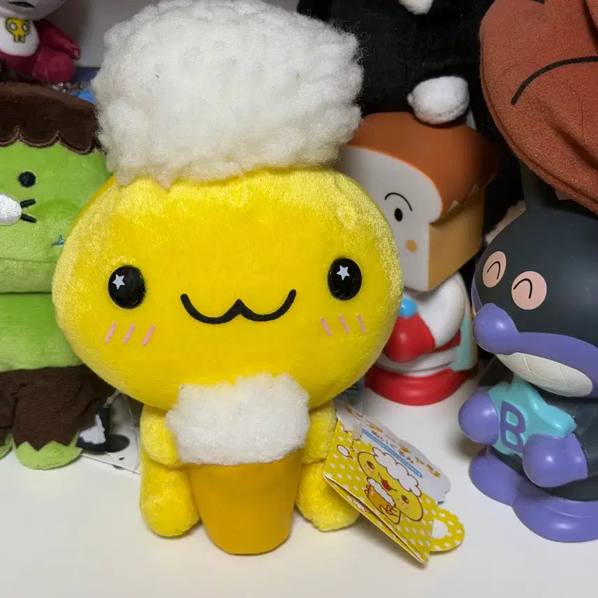 [BUNJANG] San-X Beer-chan Beer-kun Doll Keychain Set / (13.5>>13할인)일본 고전 산엑스 비어짱 비어군 인형
