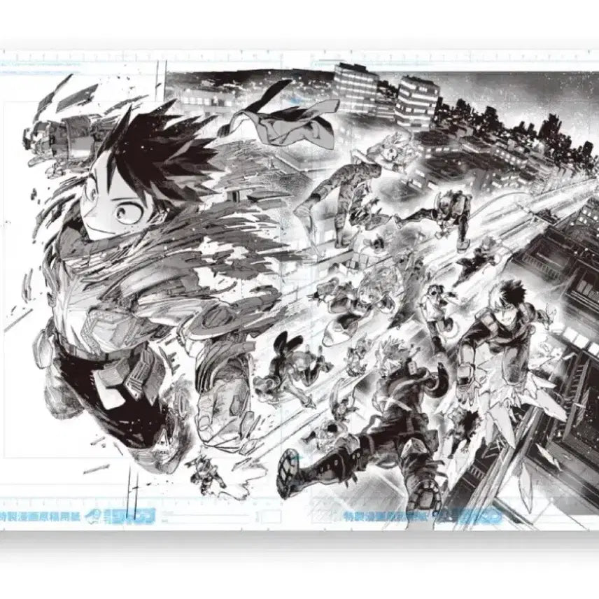 [BUNJANG] My Hero Academia Original Drawing Exhibition A-Class Digital Manuscript Poster / (현물) 나히아 히로아카 원화전 A반 디지털 원고 포스터