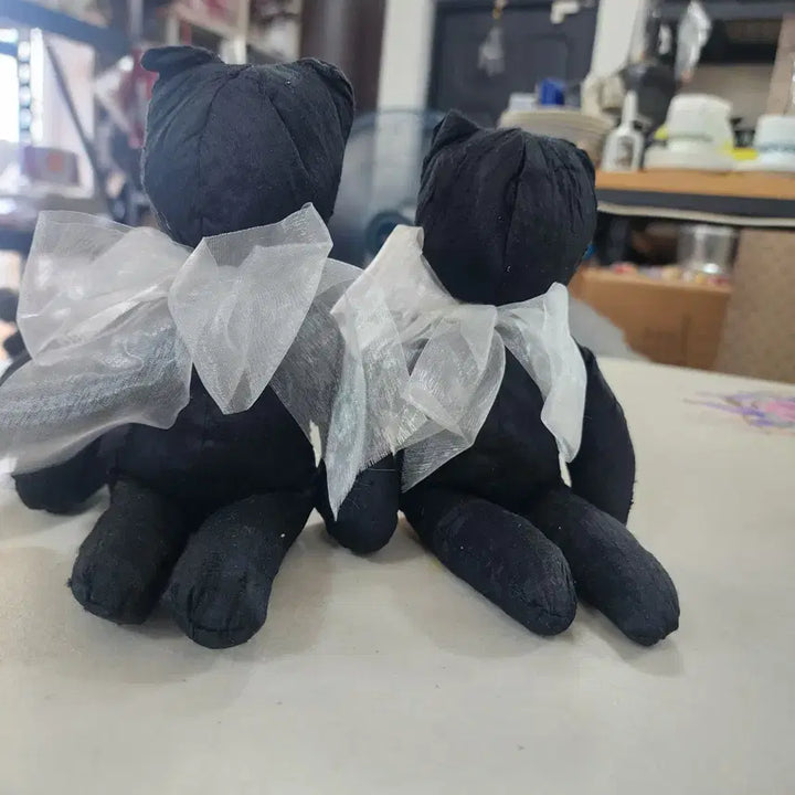 [BUNJANG] Jessica McClintock Black Cat Figurine / 2000년 USA 샌프란시스코 .프롬(prom) 드레스와 웨딩드레스를 디자인한 유명 패션 디자이너Jessica McClintock (제시카 맥클린탁)의 검은고양이 기장22.5cm