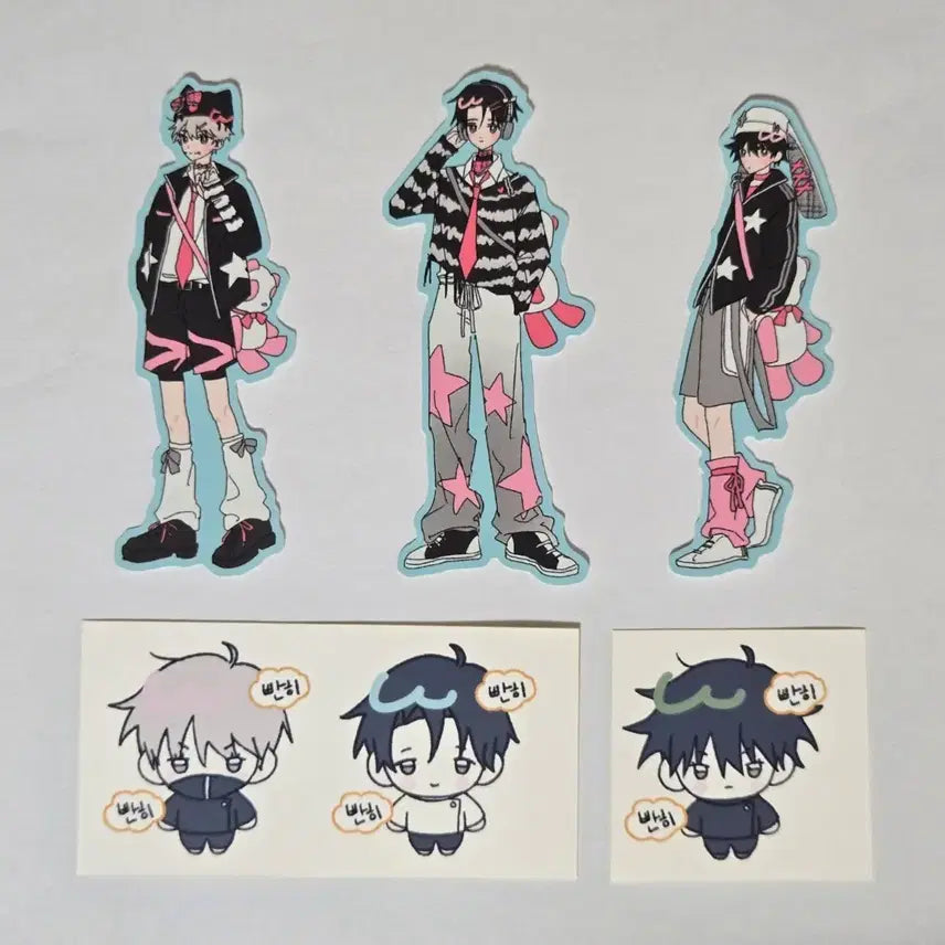 [BUNJANG] Jujutsu Kaisen Yuji Itadori Megumi Fushiguro Toge Inumaki Cut Stickers / 주술회전 이누마키 토게 옷코츠 유타 후시구로 메구미 조각 스티커