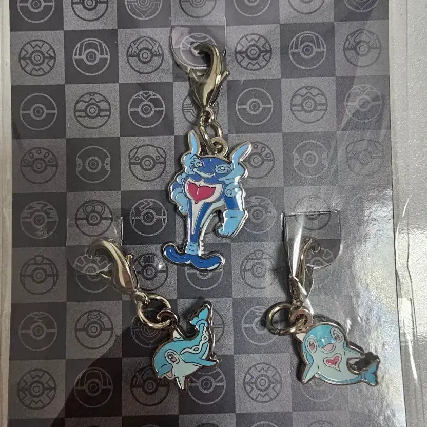 [BUNJANG] Pokemon Center National Pokedex Metal Charm Set - Dolphin / 포켓몬센터 전국도감 메탈참 돌핀맨