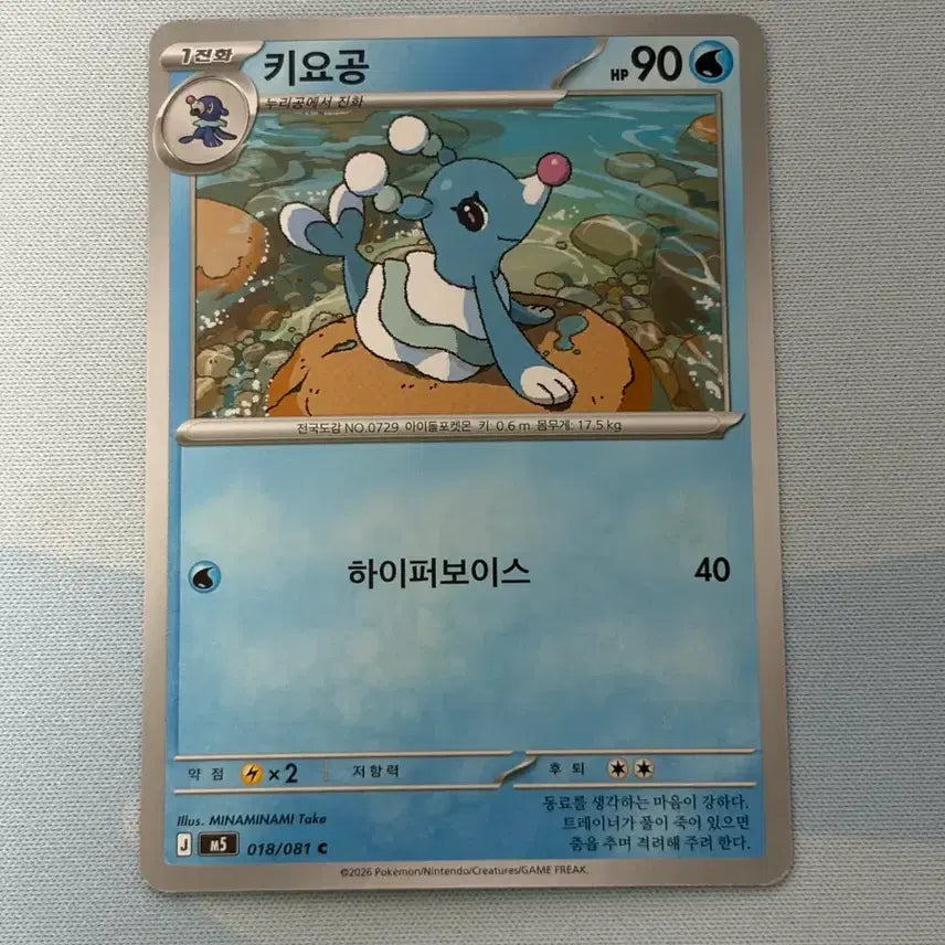 [BUNJANG] Pokemon Card Kiyong C / 포켓몬카드 키요공 c