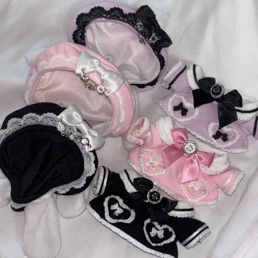 [BUNJANG] Blanc Bunny 10cm Doll Clothes Black / 10cm 인형옷 블랑버니 블랙 양도