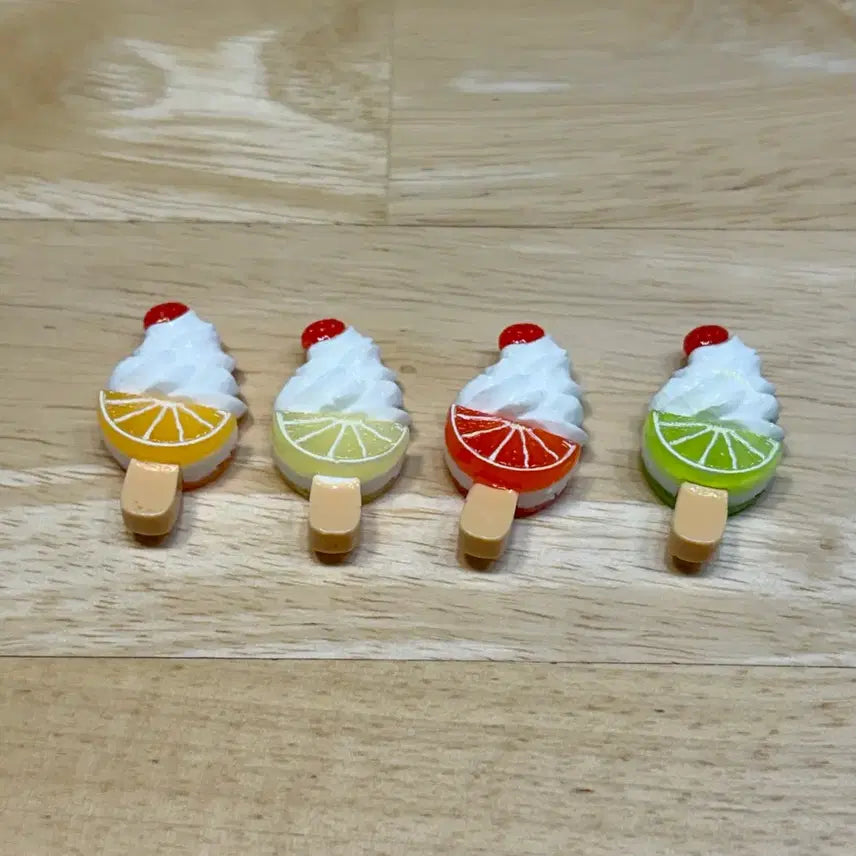 [BUNJANG] Miniature Ice Cream Bar Set (4 Types) / 미니어쳐 아이스크림 바 4종