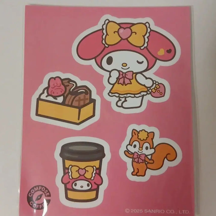 [BUNJANG] Compose Sanrio My Melody Sticker (Sealed) / (미개봉) 컴포즈 산리오 마이멜로디 스티커