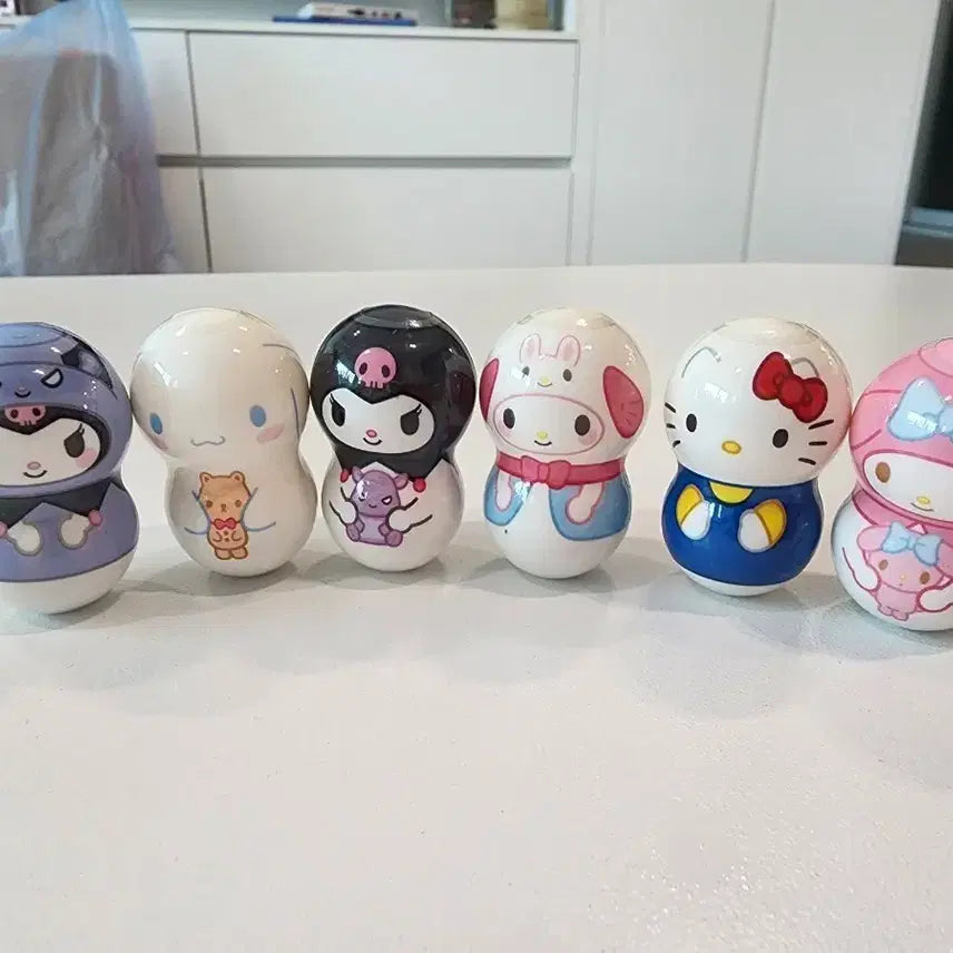 [BUNJANG] Sanrio Characters Ottogi 6-Piece Set / 산리오 캐릭터 오뚜기 6종 세트