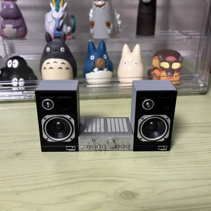 [BUNJANG] Onkyo Mini Speaker 2-Unit Set with Amplifier / 온쿄 미니 스피커 2개 + 앰프 세트 가챠