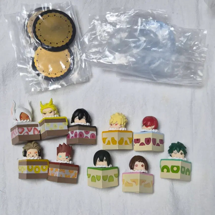 [BUNJANG] My Hero Academia Cake Puchi-ba Characters Mini Figures Full Set / 나히아 히로아카 케이크 푸치바스 가챠 미니 피규어 케잌 케익