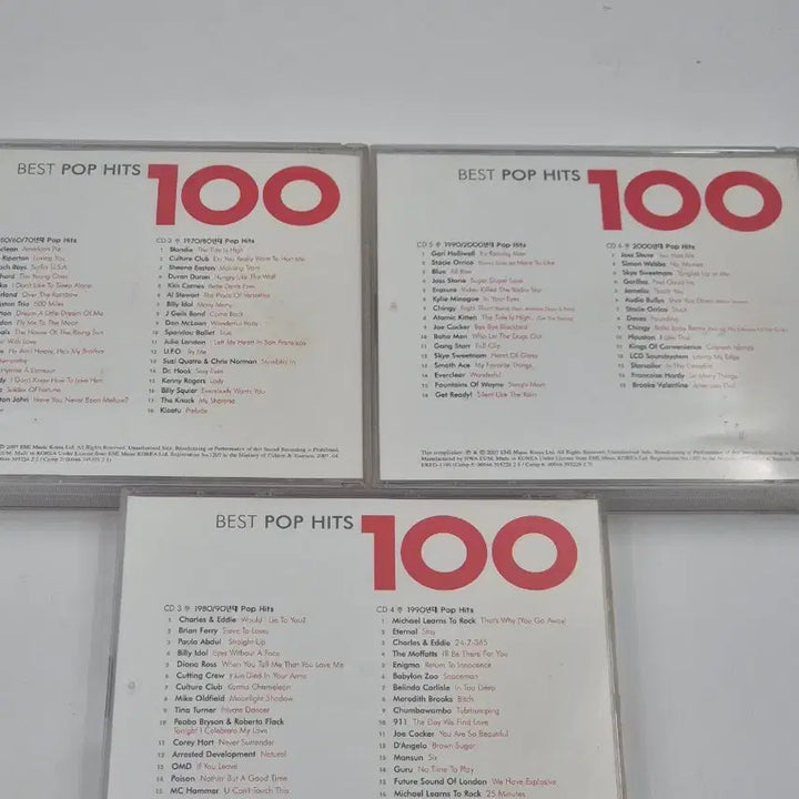 [BUNJANG] EMI Best Pop Hits 100 6CD Set Old Pop Classics Collection / EMI BEST POP HITS 100 베스트 팝 히트 100 6CD 올드팝 명곡