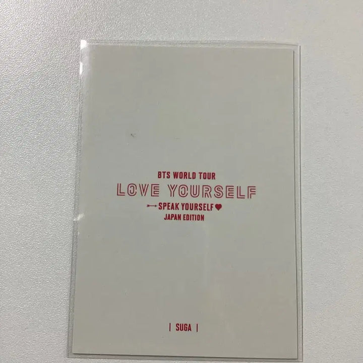 [BUNJANG] BTS Japan Speak Yourself Coin Pouch Suga / 방탄소년단 bts 일본 스픽콘 코인파우치 동전지갑 윤기 슈가 포카 양도