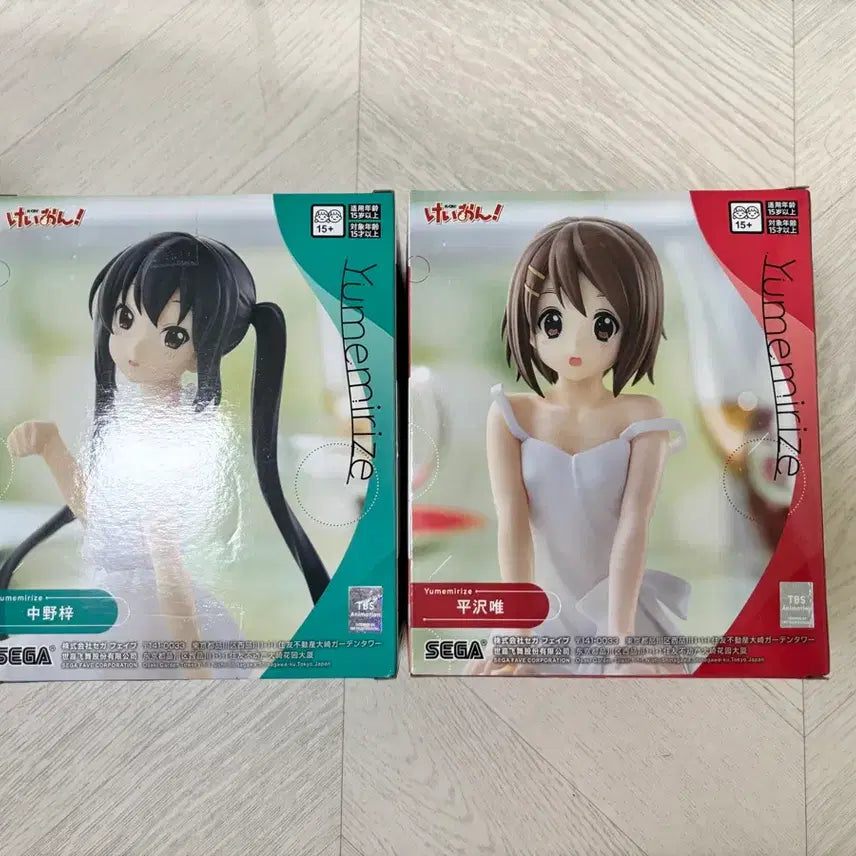 [BUNJANG] K-ON! Yumemiris Nakano Azusa &amp; Hirasawa Yui Figure Set (Sealed) / (미개봉) 케이온 유메미리즈 피규어 나카노 아즈사 / 히라사와 유이
