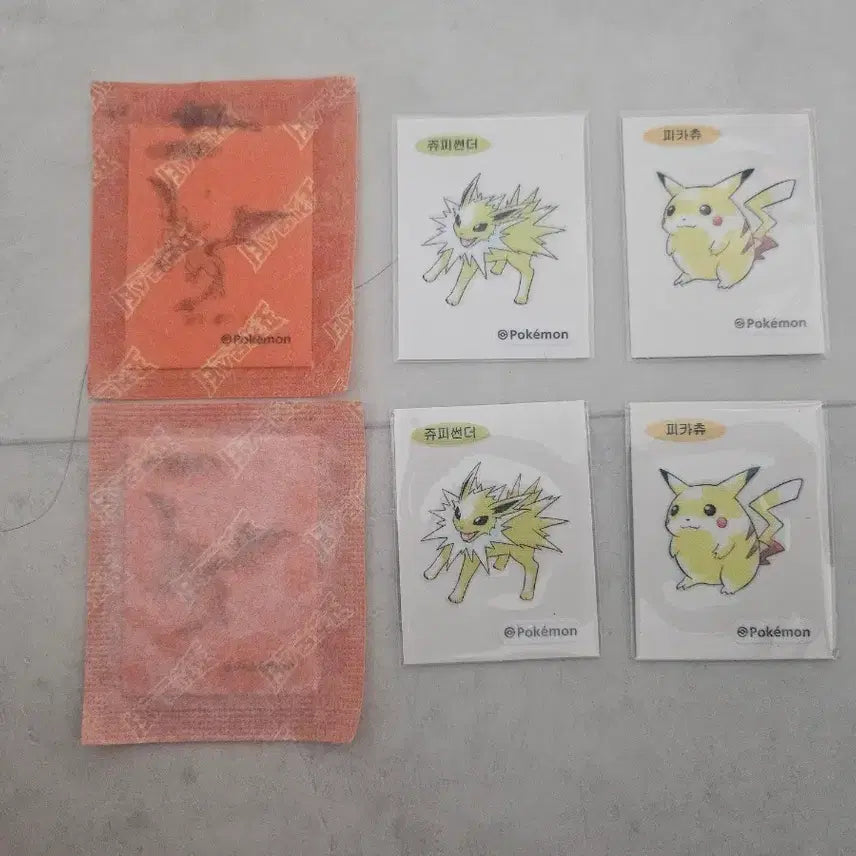 [BUNJANG] Pokemon Art Sticker Set (Includes Chubby Pikachu) / 포켓몬 아트워크 띠부씰 뚱카츄 포함 세트 판매 해요