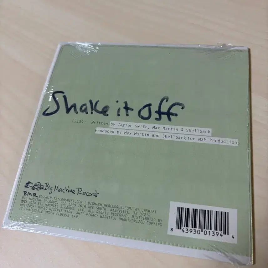 [BUNJANG] Taylor Swift Shake It Off Single CD Sleeve Version / 오늘만이가격) 테일러 스위프트 Shake It Off 싱글 슬리브 cd버전